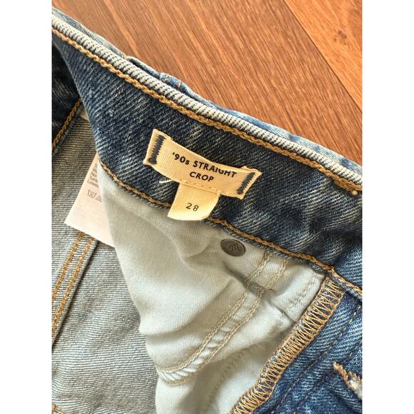 NEW Madewell 90's straight crop jeans size 28 - Picture 4 of 5